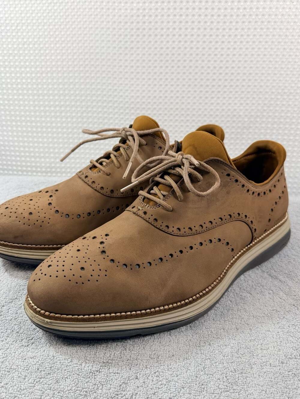 Cole Haan OriginalGrand Ultra Wingtip Oxford Brown Leather Shoes 13W